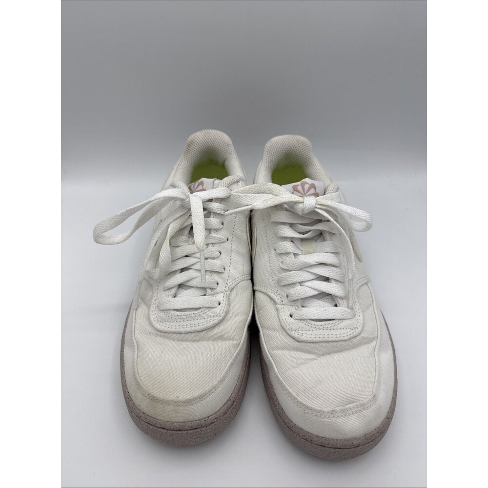 Nike Court Vision Low Next Nature Shoes White Rose Gold Women's Size 7 DJ-6259